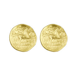 Round textured stud earrings by Ottoman Hands
